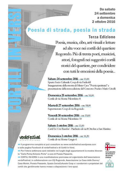 VerdeFestival, Cortili in Versi